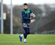 2 October 2018; Tiernan O'Halloran during Connacht Rugby squad training at the Sportsground in Galway. Photo by Harry Murphy/Sportsfile