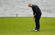 2 October 2018; Former Monaghan footballer Dick Clerkin putts on the fourth green during the pro-am event at Concra Wood in Castleblayney, Co. Monaghan, ahead of the Monaghan Irish Challenge event which runs from the 4th to the 7th October. Tickets are available via Eventbrite. Photo by Ramsey Cardy/Sportsfile