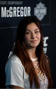2 October 2018; Meisha Tate speaks to media at the UFC Performance Institute ahead of UFC 229 in Las Vegas, Nevada, United States. Photo by Stephen McCarthy/Sportsfile