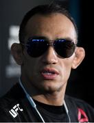 2 October 2018; Tony Ferguson speaks to media at the UFC Performance Institute ahead of UFC 229 in Las Vegas, Nevada, United States. Photo by Stephen McCarthy/Sportsfile