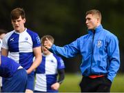 3 October 2018; Leinster and Ireland player and Jordan Lamour during the Leinster Schools Senior League match between St Vincent's Castleknock College and St Andrew’s College at Castleknock College in Dublin. Photo by Harry Murphy/Sportsfile