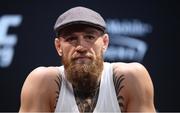 4 October 2018; Conor McGregor during a press conference for UFC 229 at the Park Theater in Las Vegas, Nevada, United States. Photo by Stephen McCarthy/Sportsfile