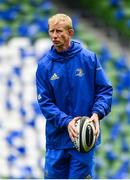 5 October 2018; Head coach Leo Cullen during the Leinster Rugby captains run at the Aviva Stadium in Dublin. Photo by Ramsey Cardy/Sportsfile