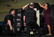 5 October 2018; Aspen Ladd weighs in for UFC 229 at the Park Theater in Las Vegas, Nevada, United States. Photo by Stephen McCarthy/Sportsfile