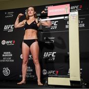5 October 2018; Aspen Ladd weighs in for UFC 229 at the Park Theater in Las Vegas, Nevada, United States. Photo by Stephen McCarthy/Sportsfile