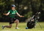 5 October 2018; Lauren Crowley-Walsh of Team Ireland, from Kill, Co Kildare, warms up on the driving range at the Hurlingham golf club, in Buenos Aires, ahead of the start of the Youth Olympic Games in Buenos Aires, Argentina. Photo by Eóin Noonan/Sportsfile