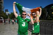 5 October 2018; Conor McGregor supporters Derek Donnelly, left, and Barry Dowdall, both from Navan, Co Meath, prior to the upcoming UFC 229 event featuring Khabib Nurmagomedov and Conor McGregor in Las Vegas, Nevada, United States. Photo by Stephen McCarthy/Sportsfile