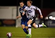 5 October 2018; John Mountney of Dundalk in action against Jamie Lennon of St Patrick's Athletic during the SSE Airtricity League Premier Division match between Dundalk and St Patrick's Athletic at Oriel Park, Dundalk, in Louth. Photo by David Fitzgerald/Sportsfile
