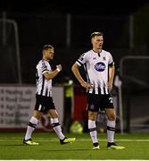 5 October 2018; Daniel Cleary of Dundalk reacts after his side conceded a goal during the SSE Airtricity League Premier Division match between Dundalk and St Patrick's Athletic at Oriel Park in Dundalk, Co Louth. Photo by Seb Daly/Sportsfile