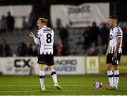 5 October 2018; John Mountney of Dundalk, left, encourages his team-mates after his side conceded a goal during the SSE Airtricity League Premier Division match between Dundalk and St Patrick's Athletic at Oriel Park in Dundalk, Co Louth. Photo by Seb Daly/Sportsfile