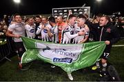 5 October 2018; Dundalk players celebrate following their victory in the SSE Airtricity League Premier Division match between Dundalk and St Patrick's Athletic at Oriel Park in Dundalk, Co Louth. Photo by Seb Daly/Sportsfile
