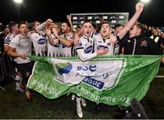 5 October 2018; Dundalk players Dylan Connolly, front left, and Ronan Murray, front right, celebrate following the SSE Airtricity League Premier Division match between Dundalk and St Patrick's Athletic at Oriel Park in Dundalk, Co Louth. Photo by Seb Daly/Sportsfile