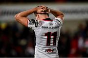 5 October 2018; Jacob Stockdale of Ulster dejected following the Guinness PRO14 Round 6 match between Ulster and Connacht at Kingspan Stadium, in Belfast. Photo by Oliver McVeigh/Sportsfile