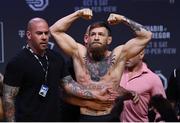 5 October 2018; Conor McGregor after weighing in for UFC 229 at T-Mobile Arena in Las Vegas, Nevada, United States. Photo by Stephen McCarthy/Sportsfile