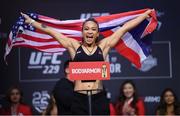 5 October 2018; Michelle Waterson weighs in for UFC 229 at T-Mobile Arena in Las Vegas, Nevada, United States. Photo by Stephen McCarthy/Sportsfile