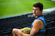 15 June 2018; Mark O'Connor of the Geelong Cats AFL team poses for a portrait in the GMHBA Stadium in Geelong, Australia. Photo by Brendan Moran/Sportsfile