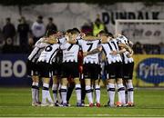 5 October 2018; Dundalk players prior to the SSE Airtricity League Premier Division match between Dundalk and St Patrick's Athletic at Oriel Park in Dundalk, Co Louth. Photo by Seb Daly/Sportsfile
