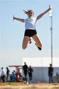 6 October 2018; Sophie Meredith of Team Ireland, from Newcastle West, Limerick during a long jump training session in the Youth Olympic Park ahead of the start of the Youth Olympic Games in Buenos Aires, Argentina. Photo by Eóin Noonan/Sportsfile