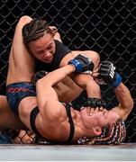 6 October 2018; Michelle Waterson, above, in action against Felice Herrig in their UFC women's strawweight fight during UFC 229 at T-Mobile Arena in Las Vegas, Nevada, USA. Photo by Stephen McCarthy/Sportsfile