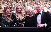 6 October 2018; Conor McGregor's family, from left, sisters Erin and Aoife, mother Margaret and father Tony, during UFC 229 at T-Mobile Arena in Las Vegas, Nevada, USA. Photo by Stephen McCarthy/Sportsfile