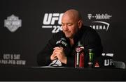 6 October 2018; UFC President Dana White during the post fight press conference following UFC 229 at T-Mobile Arena in Las Vegas, Nevada, USA. Photo by Stephen McCarthy/Sportsfile