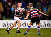 6 October 2018; Action between Tullow RFC and Kildare RFC during the Bank of Ireland Half-Time Minis at the Guinness PRO14 Round 6 match between Leinster and Munster at the Aviva Stadium in Dublin. Photo by Seb Daly/Sportsfile
