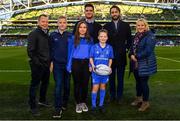 6 October 2018; Matchday mascot 9 year old Dylan Evans, from Delgany, Co. Wicklow,with Leinster players Barry Daly and Tom Daly ahead of the Guinness PRO14 Round 6 match between Leinster and Munster at the Aviva Stadium in Dublin. Photo by Ramsey Cardy/Sportsfile
