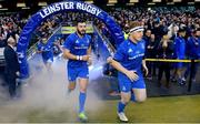 6 October 2018; Robbie Henshaw, left, and James Tracy of Leinster ahead of the Guinness PRO14 Round 6 match between Leinster and Munster at the Aviva Stadium in Dublin. Photo by Ramsey Cardy/Sportsfile