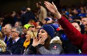 6 October 2018; Leinster supporters during the Guinness PRO14 Round 6 match between Leinster and Munster at the Aviva Stadium in Dublin. Photo by Ramsey Cardy/Sportsfile