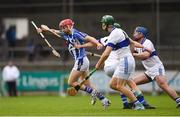 7 October 2018; Niall McMorrow of Ballyboden St Enda's in action against Neal Billings of St Vincent's during the Dublin County Senior Club Hurling Championship semi-final match between St Vincent's and Ballyboden St Enda's at Parnell Park in Dublin. Photo by Daire Brennan/Sportsfile