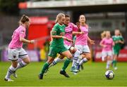 7 October 2018; Eadaoin Lyons of Cork City FC in action against McKenna Davidson of Wexford Youths WFC during the Continental Tyres Women's National League Development Shield Final match between Cork City FC and Wexford Youths WFC at Turner's Cross in Cork. Photo by Seb Daly/Sportsfile
