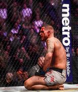 6 October 2018; Anthony Pettis following his defeat to Tony Ferguson in their UFC lightweight fight during UFC 229 at T-Mobile Arena in Las Vegas, Nevada, USA. Photo by Stephen McCarthy/Sportsfile