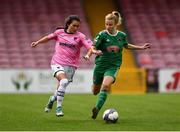 7 October 2018; McKenna Davidson of Wexford Youths WFC in action against Christina Dring of Cork City FC during the Continental Tyres Women's National League Development Shield Final match between Cork City FC and Wexford Youths WFC at Turner's Cross in Cork. Photo by Seb Daly/Sportsfile