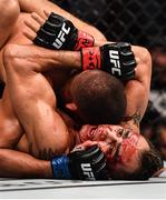 6 October 2018; Tony Ferguson, below, in action against Anthony Pettis in their UFC lightweight fight during UFC 229 at T-Mobile Arena in Las Vegas, Nevada, USA. Photo by Stephen McCarthy/Sportsfile