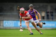 7 October 2018; Cian O'Callaghan of Cuala in action against Marc Howard of Kilmacud Crokes during the Dublin County Senior Club Hurling Championship semi-final match between Kilmacud Crokes and Cuala at Parnell Park in Dublin. Photo by Daire Brennan/Sportsfile