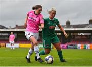 7 October 2018; Edel Kennedy of Wexford Youths WFC in action against Savannah McCarthy of Cork City FC during the Continental Tyres Women's National League Development Shield Final match between Cork City FC and Wexford Youths WFC at Turner's Cross in Cork. Photo by Seb Daly/Sportsfile