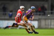 7 October 2018; Oisín O'Rorke of Kilmacud Crokes in action against Darragh O'Connell of Cuala during the Dublin County Senior Club Hurling Championship semi-final match between Kilmacud Crokes and Cuala at Parnell Park in Dublin. Photo by Daire Brennan/Sportsfile