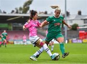 7 October 2018; McKenna Davidson of Wexford Youths WFC in action against Savannah McCarthy of Cork City FC during the Continental Tyres Women's National League Development Shield Final match between Cork City FC and Wexford Youths WFC at Turner's Cross in Cork. Photo by Seb Daly/Sportsfile