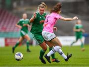 7 October 2018; Saoirse Noonan of Cork City FC in action against Lauren Dwyer of Wexford Youths WFC during the Continental Tyres Women's National League Development Shield Final match between Cork City FC and Wexford Youths WFC at Turner's Cross in Cork. Photo by Seb Daly/Sportsfile