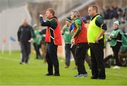 7 October 2018; Kilcormac-Killoughey manager Stephen Byrne, left, during the Offaly County Senior Club Hurling Championship Final match between Coolderry and Kilcormac/Killoughey at Bord Na Móna O'Connor Park in Tullamore, Co Offaly. Photo by Piaras Ó Mídheach/Sportsfile