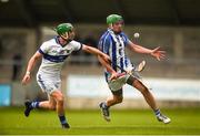 7 October 2018; Paul Doherty of Ballyboden St Enda's in action against Neal Billings of St Vincent's during the Dublin County Senior Club Hurling Championship semi-final match between St Vincent's and Ballyboden St Enda's at Parnell Park in Dublin. Photo by Daire Brennan/Sportsfile