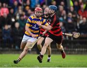 7 October 2018; Tim O'Sullivan of Ballygunner in action against John Elsted of Abbeyside during the Waterford County Senior Club Hurling Championship Final match between Abbeyside and Ballygunner at Fraher Field in Dungarvan, Co Waterford. Photo by Matt Browne/Sportsfile