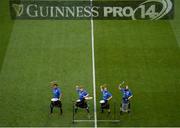 6 October 2018; Pre-Match drummers at the Guinness PRO14 Round 6 match between Leinster and Munster at Aviva Stadium, Dublin. Photo by Harry Murphy/Sportsfile
