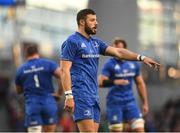 6 October 2018; Robbie Henshaw of Leinster during the Guinness PRO14 Round 6 match between Leinster and Munster at Aviva Stadium, in Dublin. Photo by Harry Murphy/Sportsfile