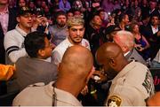 6 October 2018; Dillon Danis is surrounded following an attack after Conor McGregor was defeated by Khabib Nurmagomedov in their UFC lightweight championship fight during UFC 229 at T-Mobile Arena in Las Vegas, Nevada, USA. Photo by Stephen McCarthy/Sportsfile