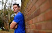 8 October 2018; James Ryan poses for a portrait following a Leinster Rugby press conference at Leinster Rugby Headquarters in Dublin. Photo by Ramsey Cardy/Sportsfile