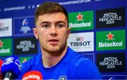 8 October 2018; Luke McGrath during a Leinster Rugby press conference at Leinster Rugby Headquarters in Dublin. Photo by Ramsey Cardy/Sportsfile