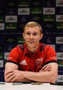 8 October 2018; Keith Earls during a Munster Rugby press conference at the University of Limerick in Limerick. Photo by Diarmuid Greene/Sportsfile
