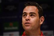 8 October 2018; Head coach Johann van Graan during a Munster Rugby press conference at the University of Limerick in Limerick. Photo by Diarmuid Greene/Sportsfile