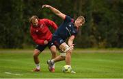 8 October 2018; Gavin Coombes and Duncan Williams during Munster Rugby squad training at the University of Limerick in Limerick. Photo by Diarmuid Greene/Sportsfile